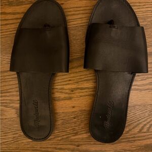 Madewell Black Slide Sandals (sz W9)